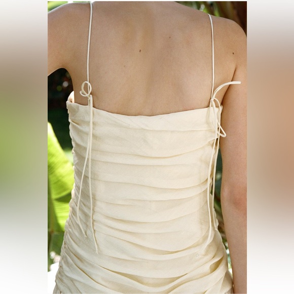 ZARA DRAPED MIDI DRESS ZW COLLECTION - Picture 4 of 10